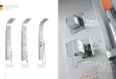 Daireler / Model Odalar Paslanmaz Çelik Duş Paneli Serbest Daimi Tip