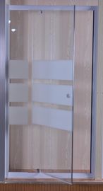 Serigrafi Cam Pivot Menteşe Duş Kapı 900 X 1850 mm CE SGS Sertifikası