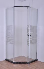 Özel 900 MM Quadrant Duş Muhafazaları Ayna Cam Dimond Şekil Pivot Kapı
