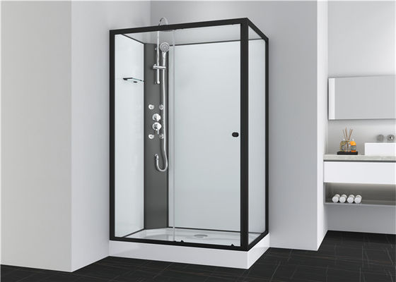 Banyo Duş Kabinleri, Çeyrek Duş Üniteleri 1100 X 800 X 2250 mm SİYAH alüminyum