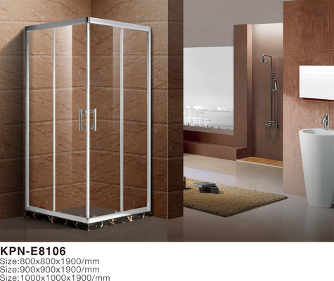Kare 6mm temperli cam 900x900x2000mm Banyo Kavisli Köşe Duşakabin, Duş ve Banyo Kabinleri