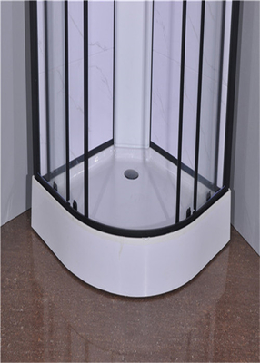 Banyo Duş Kabinleri , Duş Üniteleri 850 X 850 X 2250 mm Siyah Alüminyum
