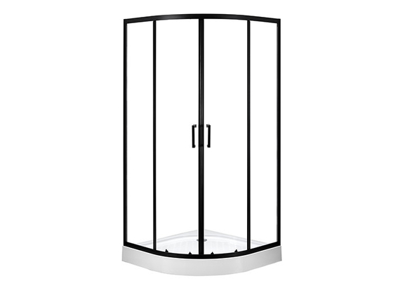 Kavisli Köşe Duş Muhafazası, 900x900x2000mm Duş ve Banyo Muhafazaları krom alüminyum