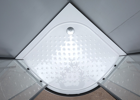 Kavisli Köşe Duş Muhafazası, 900x900x2000mm Duş ve Banyo Muhafazaları krom alüminyum